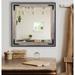 Umstead Cottage Accent Mirror in White/Brown Laurel Foundry Modern Farmhouse® | 21.5 H x 21.5 W x 0.75 D in | Wayfair