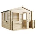 BillyOh Junior Log Cabin | Wooden Play House | Wendy House Boys Girls Children | Kids Toys Garden Outdoor Playhouse (19mm)