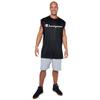 Men's Big & Tall Champion® Script Logo Muscle Tee by Champion in Black (Size 4XL)