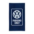 BRISA VW Collection - Volkswagen Beach Bath Sauna Towel in VW Logo Design (Parking Only/Blue)