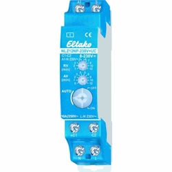 Eltako Zeitrelais REG, 250V, AC, analog mit Einzelfunktion, Ansprech- und Rückfallverzögerung, 1-12Minuten/Stunden, 1TE, 1S, 230V/AC, NLZ12NP-230V+UC Image