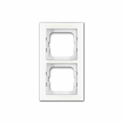 Busch-Jaeger AXCENT Rahmen, 2f, weiß, glänzend, Glas, geeignet für Geräteeinbaukanal, geeignet für Unterputz-Installation Image