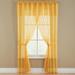 Wide Width BH Studio Sheer Voile 5-Pc. One-Rod Curtain Set by BH Studio in Daffodil (Size 60" W 84" L) Window Curtain