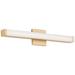 Maxim Spec 24" Wide Modern LED Gold Bath Vanity Light