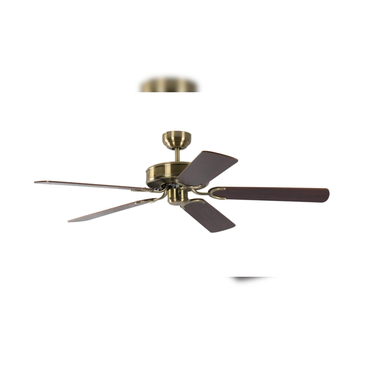 Pepeo Deckenventilator Potkuri Messing antik / Mahagoni 132 Image