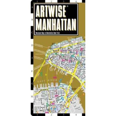 Artwise Manhattan Museum Map - Laminated Museum Map of Manhattan, NY