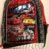 Disney Accessories | Backpack New Disney Pixar Cars 15.5" X 12" New Adjustable Padded Straps Zippers | Color: Black/Red | Size: 15.5" X 12"
