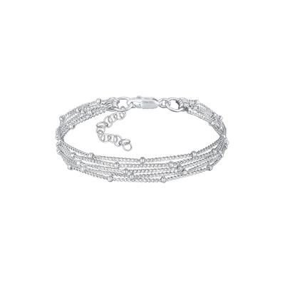 Elli - Basic Kugelkette Layer Look Trend 925er Silber Armbänder & Armreife Damen