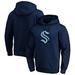 Men's Fanatics Branded Navy Seattle Kraken Primary Logo Big & Tall Pullover Hoodie