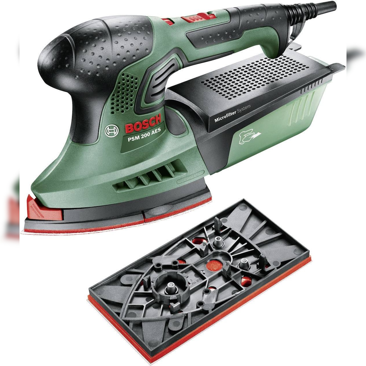 Bosch Home and Garden PSM 200 AES 06033B6000 Multischleifer inkl. Koffer 200 W 92 x 182 mm Image
