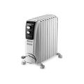 De'longhi Dragon TRD40820 Oil Radiator, 2000 W, Anti-Frost Function, 3 Settings Power, Handle and Wheels, Cable Storage, White