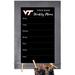 Virginia Tech Hokies 11" x 19" Personalized Team Weekly Chalkboard with Frame