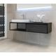 Badmöbel Unterschrank REED-100 (hpl / beton) ohne Waschtisch