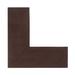 Alpine Braid Collection Reversible Indoor Area in Vibrant Colors, 24"" x 68"" x 68"" L-Shape by Better Trends in Chocolate Solid (Size 24X48X68 LS)