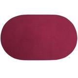 Alpine Braid Collection Reversible Indoor Area Rug in Vibrant Colors, 20"" x 30"" Oval by Better Trends in Burgundy Solid (Size 20X30 OVAL)