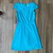 J. Crew Dresses | Beautiful J Crew Laser Cut Cap Sleeve Dress | Color: Blue | Size: 0