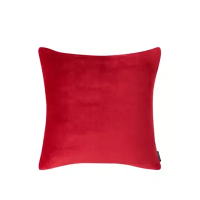  Nautica Ultra Soft Plush Solid Polyester European Sham, Red