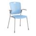 Humanscale Cinto Stackable Chair Plastic/Acrylic/Metal in Blue | 35.5 H x 20 W x 16 D in | Wayfair C15S52