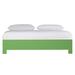 David Francis Furniture 16" Bed Frame Wood in Green | 16 H x 80 W x 84 D in | Wayfair B4005BED-K-S138