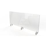 Ghent Clear 1 Panel Desk Privacy Panel | 24 H x 48 W x 3.875 D in | Wayfair PEC2448-H