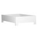 David Francis Furniture 16" Platform Bed Frame Wood in White | 16 H x 42 W x 84 D in | Wayfair B4007BED-TXL-S101