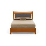 Copeland Furniture Monterey Solid Wood Bed Wood and /Upholstered/Polyester/Genuine Leather in Green | 76.25 W x 88 D in | Wayfair