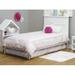 Twin Solid Wood Platform Bed by Sorelle Wood in White | 45 H x 42 W x 72 D in | Wayfair 21000-W