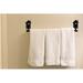 Village Wrought Iron Outhouse 24" Wall Mounted Towel Bar Metal in Black | 6.5 H x 3.5 D in | Wayfair TB-256-L