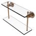 Darby Home Co Lera Wall Shelf Glass/Metal in Brown | 8 H x 16 W x 5.6 D in | Wayfair B2391042E7F14F2387842EF46DCE10DC