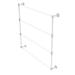 Rosdorf Park Criddle 38.2" Wall Mounted Towel Bar Metal in White | 35 H x 4.7 D in | Wayfair PG-28T-36-WHM