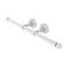 Charlton Home® Beresford Wall Mounted Double Roll Toilet Tissue Holder Metal in White | 2.2 H x 16 W x 3.5 D in | Wayfair