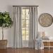 Etta Avenue™ Destini Drop Cloth Light Filtering Ring Top Tab Farmhouse Curtain w/ Valance 108.0 H in white/brown in Gray | 50" W x 108" L | Wayfair