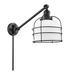 Longshore Tides Bader 1 - Light Matte Black Swing Arm Glass/Metal in White | 25 H x 21 W x 8 D in | Wayfair F3E625620B7048358C9E7AD3070D8AC7