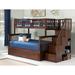 Blaisdell Solid Wood Staircase Bunk Bed w/ Roll Out Trundle by Viv + Rae™ kids Wood in Brown | 68.125 H x 58.375 W x 103 D in | Wayfair