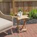 Gracie Oaks Sunnies Folding Wooden Bistro Outdoor Table Wood in Brown | 20.08 H x 23.5 W x 23.5 D in | Wayfair C7F1169D2C464976B4D51A9194018A47