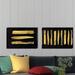 Mercer41 'Golden Stripes I & II' by Marie Elaine Cusson - 2 Piece Painting Print Set on Canvas Canvas | 16 H x 24 W x 1.5 D in | Wayfair