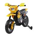 HOMCOM 6V Kids Child Electric Motorbike Ride on Motorcycle Scooter Children Toy Gift for 3-6 Years (Yellow)