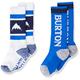 Burton Kinder Weekend Midweight Snowboard Socken, Stout White/Lapis Blue, XSS