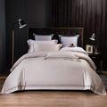 Zangge Bedding 100% Cotton 4pcs King Size Hotel Quality Duvet Cover Flat Sheet and Pillowcases Beige Bedding Set
