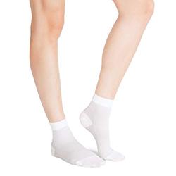 Belly Bandit Compression Womens Silver-Infused material Ankle Socks (White/Grey, 4-7)