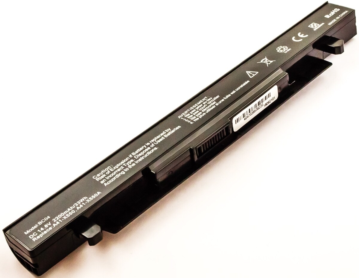 AGI Akku für Asus R510LAV-XX807HS Li-Ion 14,4 Volt 2200 mAh schwarz Image