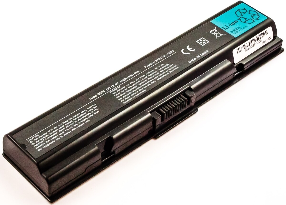 AGI Akku für Toshiba Satellite A210-1CA Li-Ion 10,8 Volt 4400 mAh schwarz Image