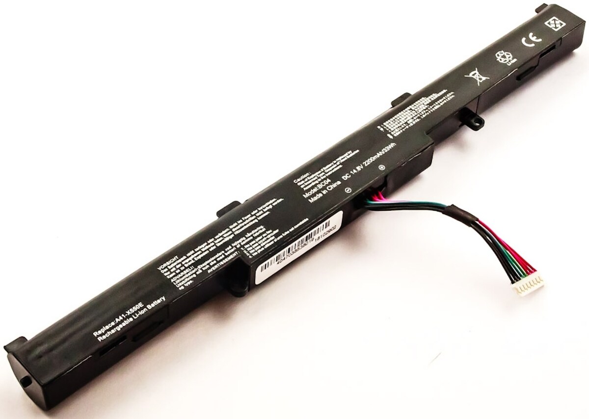AGI Akku für Asus VivoBook X751LN-TY008H Li-Ion 14,8 Volt 2200 mAh schwarz Image
