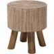 Beliani - Table Basse de Chevet Petit Tabouret en Bois de Teck Clair Ultra Durable Design Tendance