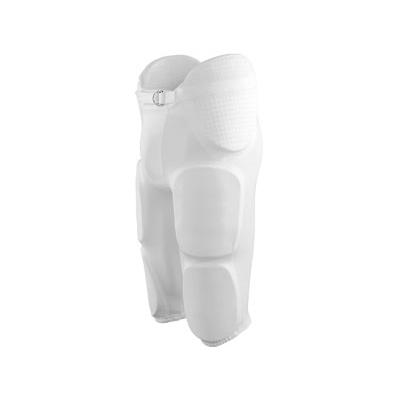 Augusta Sportswear AG9601 Youth Gridiron Integrated Football Pant in White size Medium | Polyester 9601