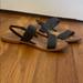 Urban Outfitters Shoes | Black And Tan Leather Strappy Sandals. Size 9 | Color: Black/Tan | Size: 9
