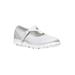 Wide Width Women's TravelLite Mary Jane Sneaker by Propet® in White (Size 8 1/2 W)