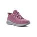 Wide Width Women's Travelbound Walking Shoe Sneaker by Propet in Crushed Berry (Size 9 W)