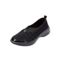 Extra Wide Width Women's CV Sport Greer Slip On Sneaker by Comfortview in Black (Size 9 WW)