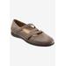 Wide Width Women's Della Flat by Trotters in Grey (Size 9 W)